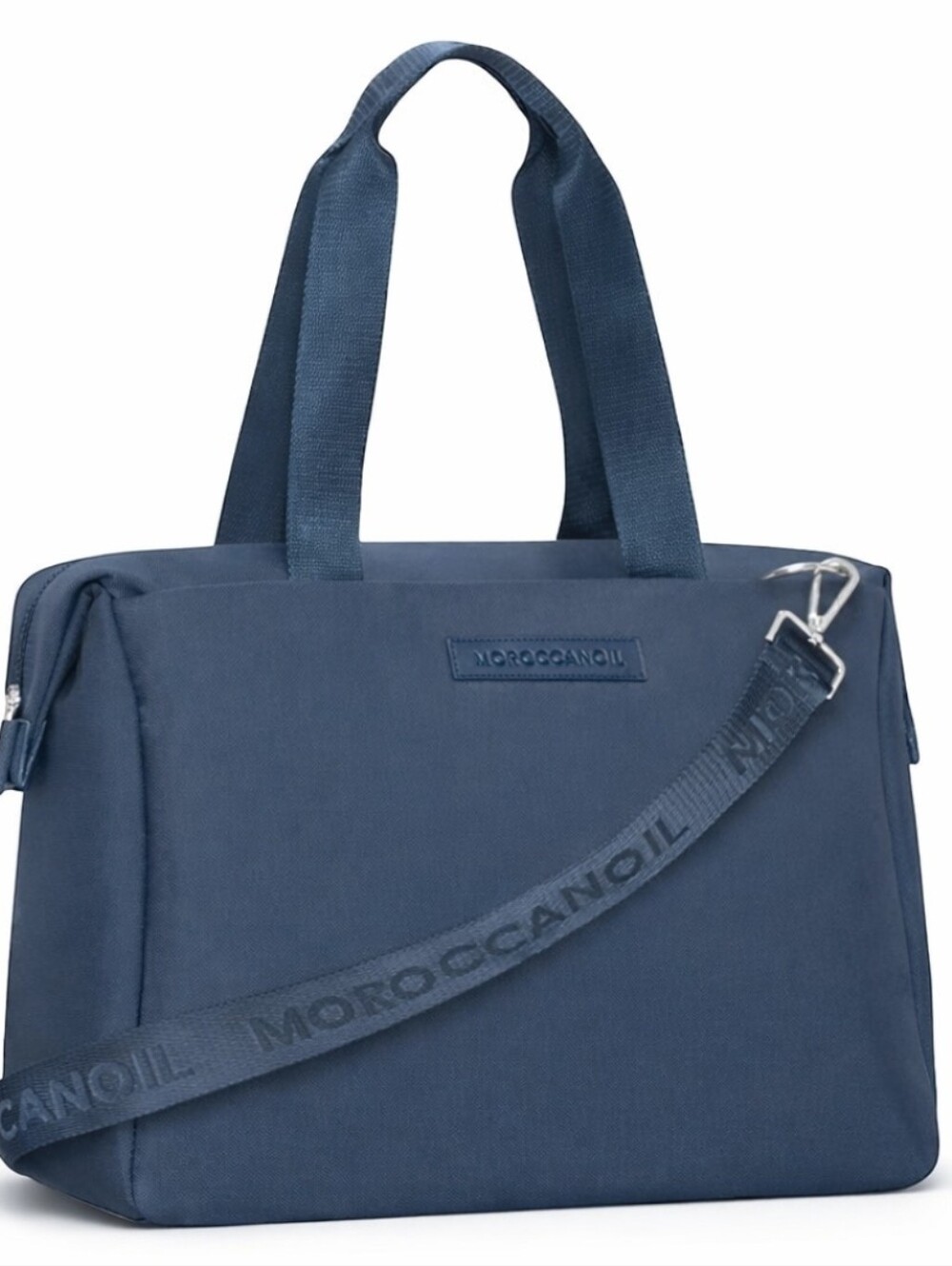 Moroccanoil Navy Blue Duffel / Weekender Bag - Premium Nylon Travel Gym Tote